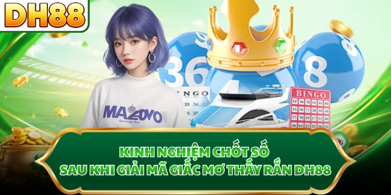 Kinh nghiệm chốt số sau khi giải mã giấc mơ thấy rắn DH88