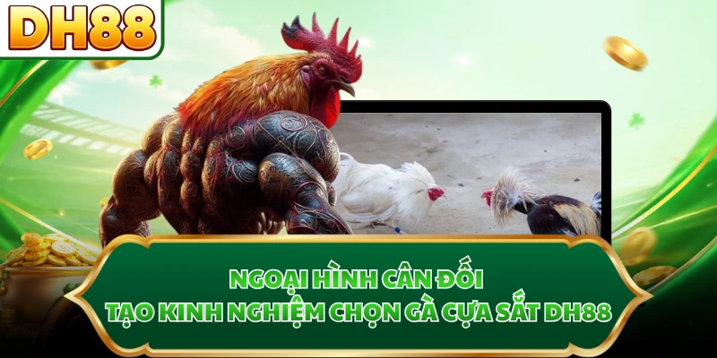 Ngoại hình cân đối tạo kinh nghiệm chọn gà cựa sắt DH88